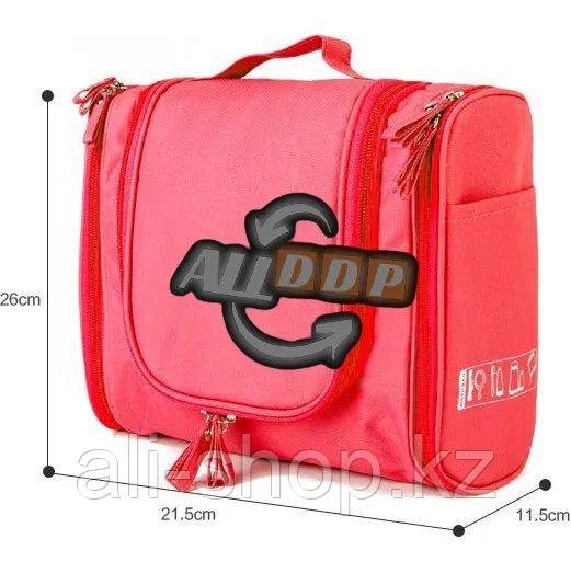 Органайзер для хранения косметики и аксессуаров складной подвесной Wosh bag красный - фото 2 - id-p113468688