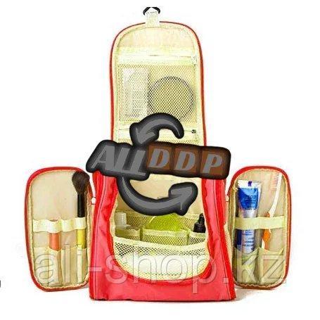 Органайзер для хранения косметики и аксессуаров складной подвесной Wosh bag красный - фото 8 - id-p113468688
