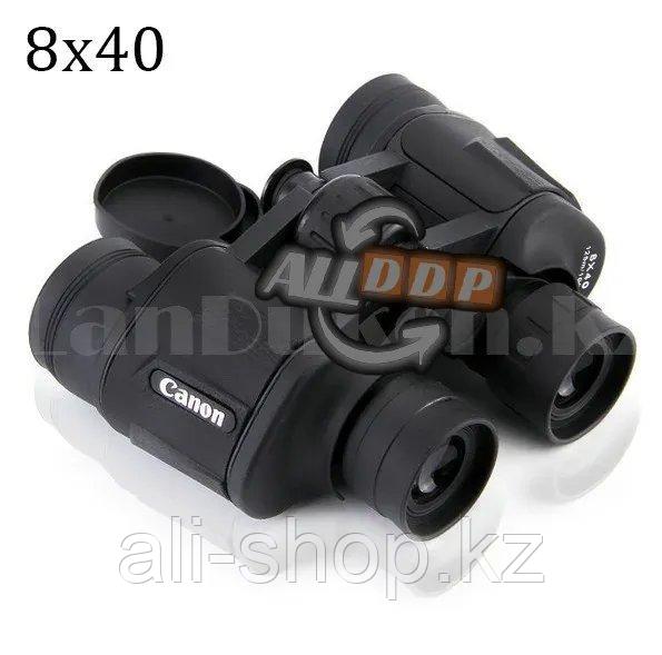 Бинокль с бинокулярный зумом и ночным виденьем матовый дальновидный до 1 000 м 8x40 HD Canon BAK-4 черный - фото 1 - id-p113467976