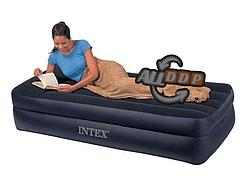 Односпальная надувная кровать-матрас 191х99х42 см со встроенным насосом Intex 64122