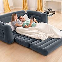 Надувной диван двухместный трансформер Intex 66552NP (203х224х66 см)