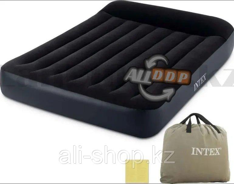 Надувной матрас с сумкой для транспортировки Intex 64142 (137х191х25 см) - фото 5 - id-p113468832