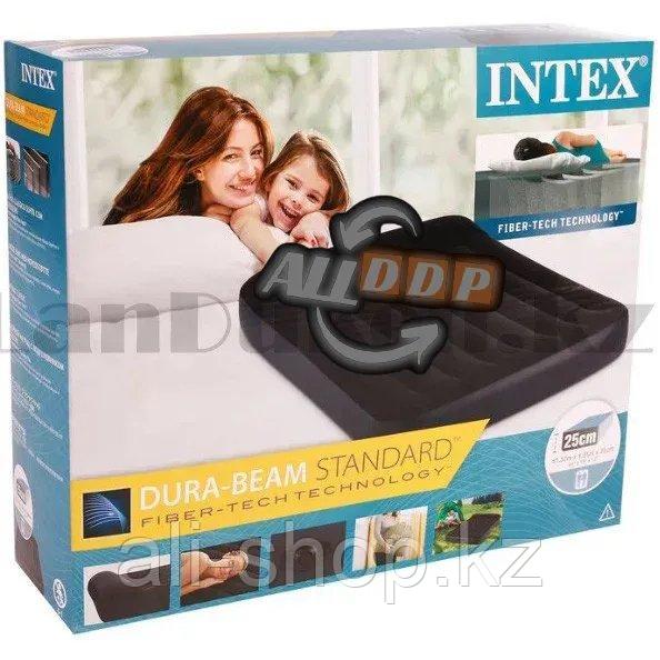 Надувной матрас с сумкой для транспортировки Intex 64142 (137х191х25 см) - фото 8 - id-p113468832