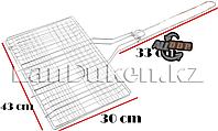 Решетка для гриля и барбекю с металлической ручкой