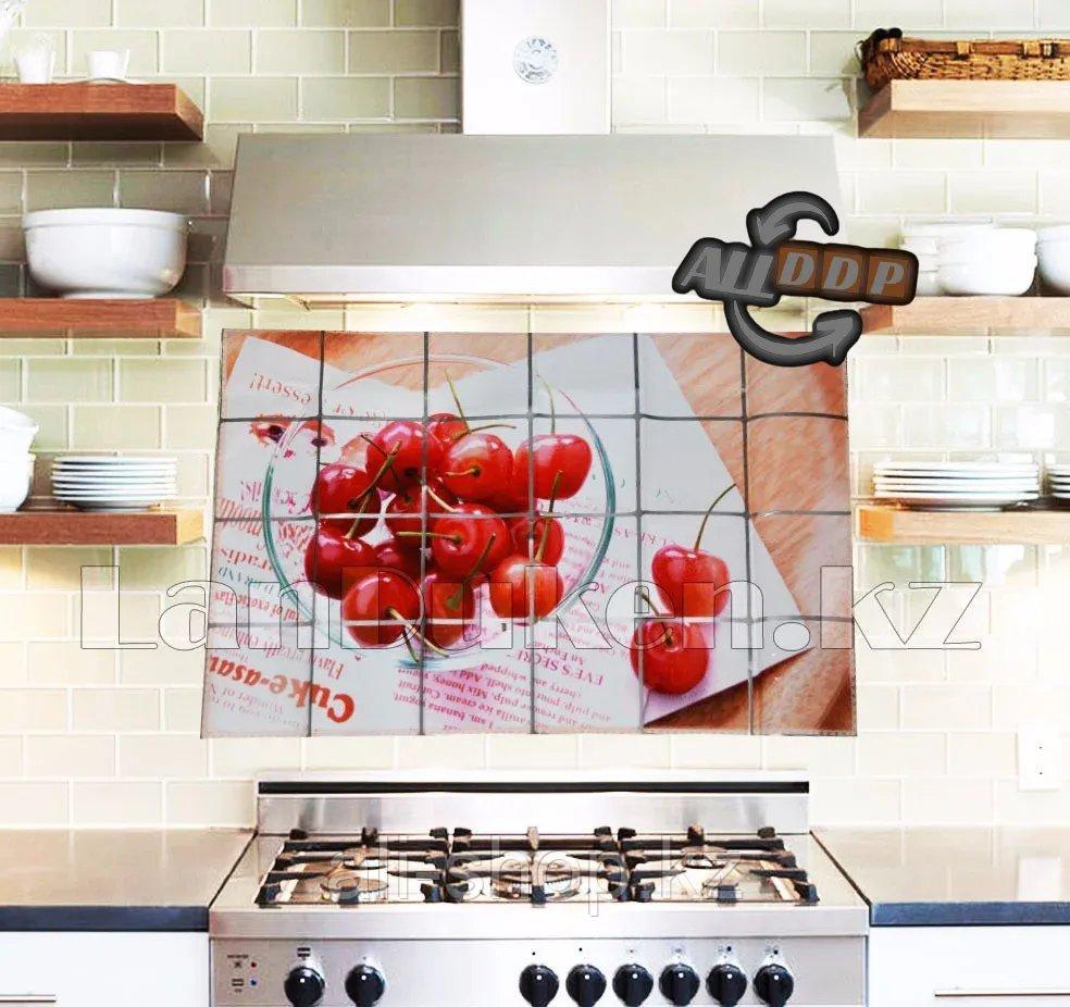 Кухонная наклейка на кафельную плитку 90х60 сочная вишня YL-2030 - фото 1 - id-p113468891