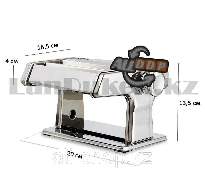 Ручная лапшерезка на два размера пасты из нержавеющей стали Pasta machine - фото 3 - id-p113468906
