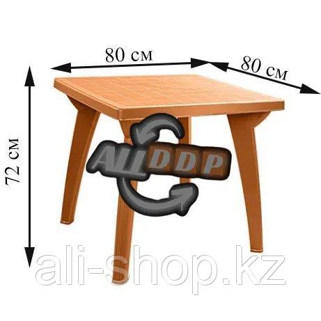 Садовый стол с 4 стульями Ddstyle коричневые - фото 3 - id-p113468097