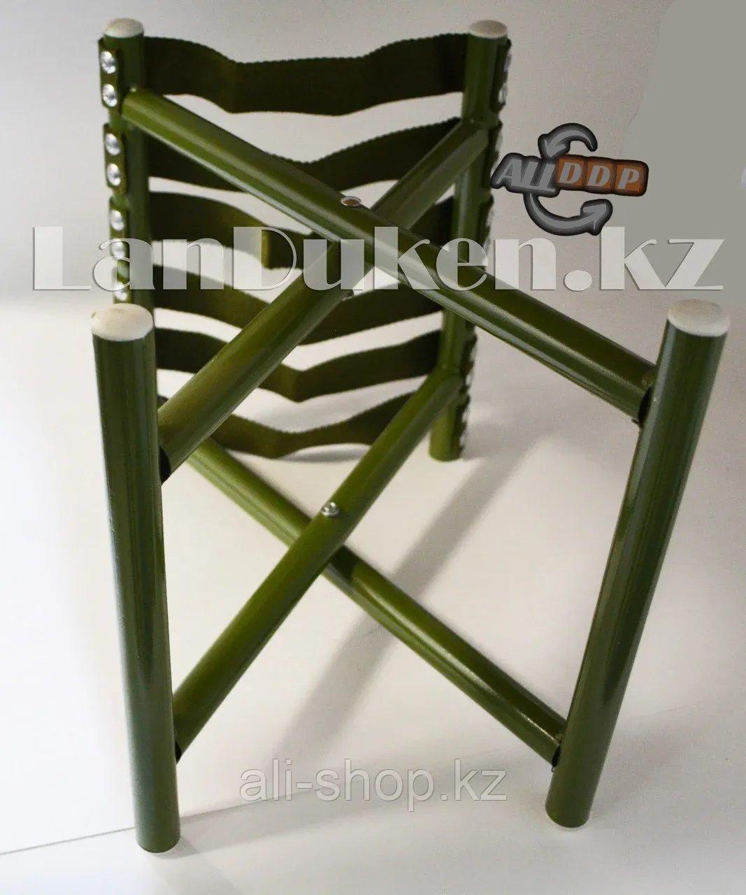 Раскладной стул для пикников и рыбалок зеленый - фото 3 - id-p113468104