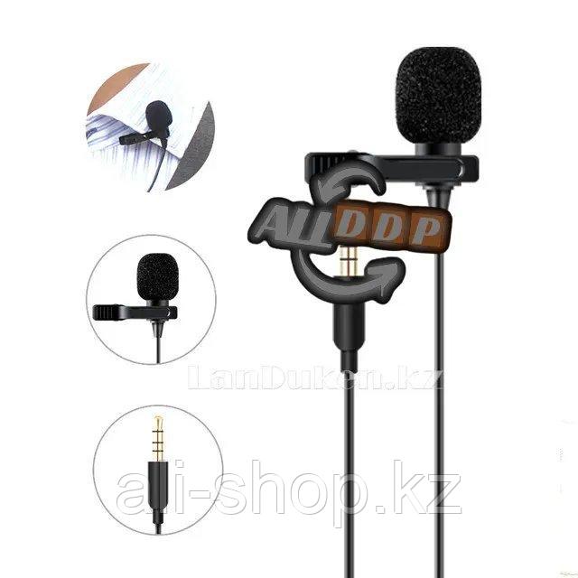 Петличный микрофон 3.5 мм jack черный Микрофон на петличке (97) - фото 3 - id-p113469972