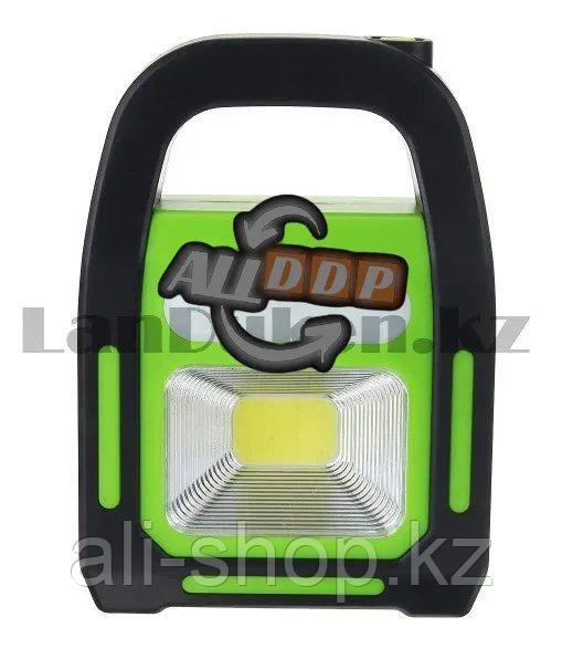 Ручной аккумуляторный фонарь светодиодный HB-9707A-2 LED с солнечной батареей 3 вида лампы - фото 3 - id-p113468181