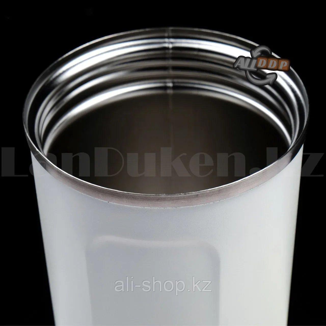 Термокружка с поилкой вакуумная двухслойная из нержавеющей стали для кофе "Coffee" 350 мл в ассортименте - фото 8 - id-p113469034
