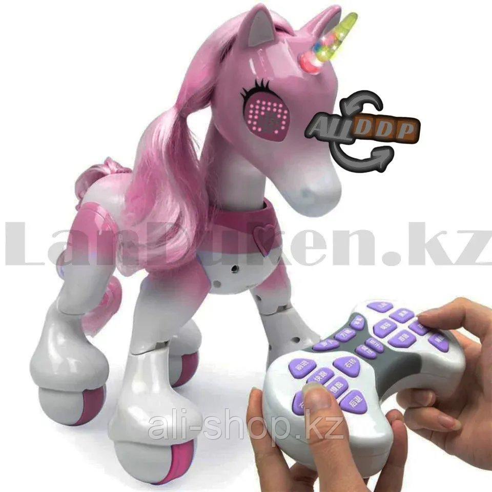 Игрушка Робот Единорог интерактивная электронная танцующая музыкальная на радиоуправлении розовая - фото 6 - id-p113469461