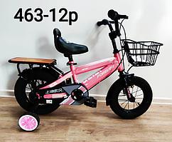 Велосипед Forever розовый оригинал детский с холостым ходом 12 размер