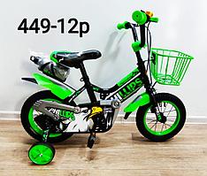 Велосипед Phillips зеленый оригинал детский с холостым ходом 12 размер