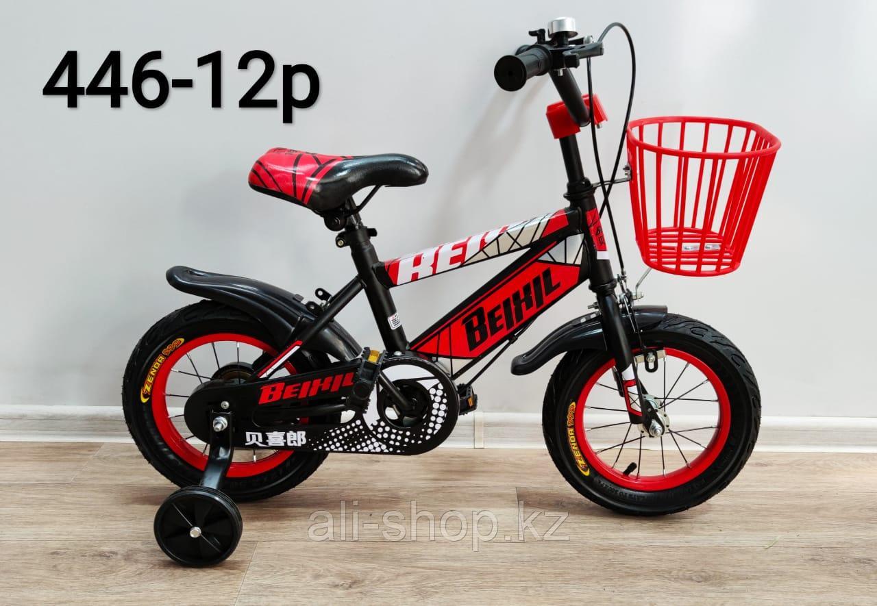 Велосипед BeixiL красный оригинал детский с холостым ходом 12 размер