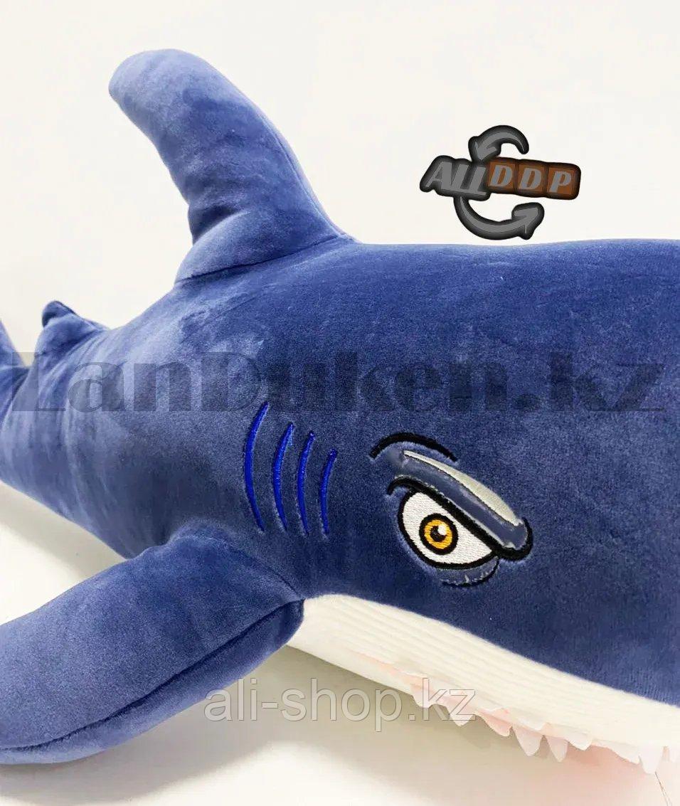 Мягкая игрушка монстр Акула средняя 65 см синяя - фото 5 - id-p113469488