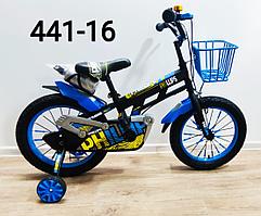 Велосипед Phillips синий алюминиевый сплав оригинал детский с холостым ходом 16 размер