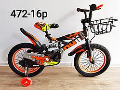 Велосипед Phillips с амортизатором оранжевый оригинал детский с холостым ходом 16 размер