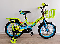 Велосипед Phoenix салатово - голубой оригинал детский с холостым ходом 16 размер