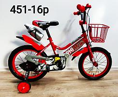 Велосипед Phillips красный оригинал детский с холостым ходом 16 размер