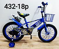 Велосипед Phillips синий оригинал детский с холостым ходом 18 размер