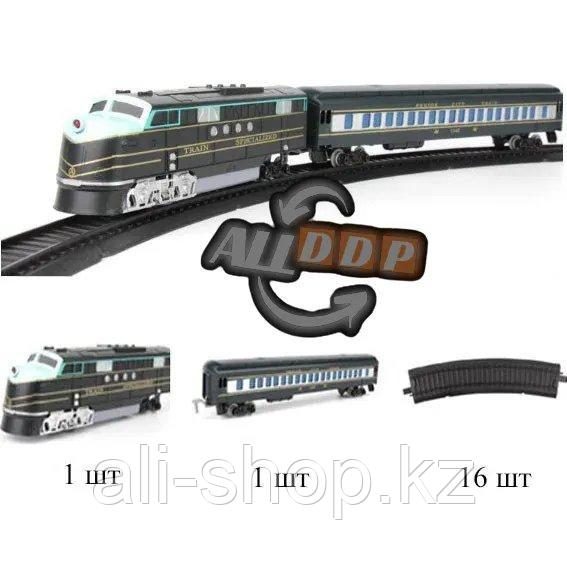 Набор игрушечный железная дорога скоростной поезд на батарейках со световым и музыкальным сопровождением - фото 4 - id-p113469144