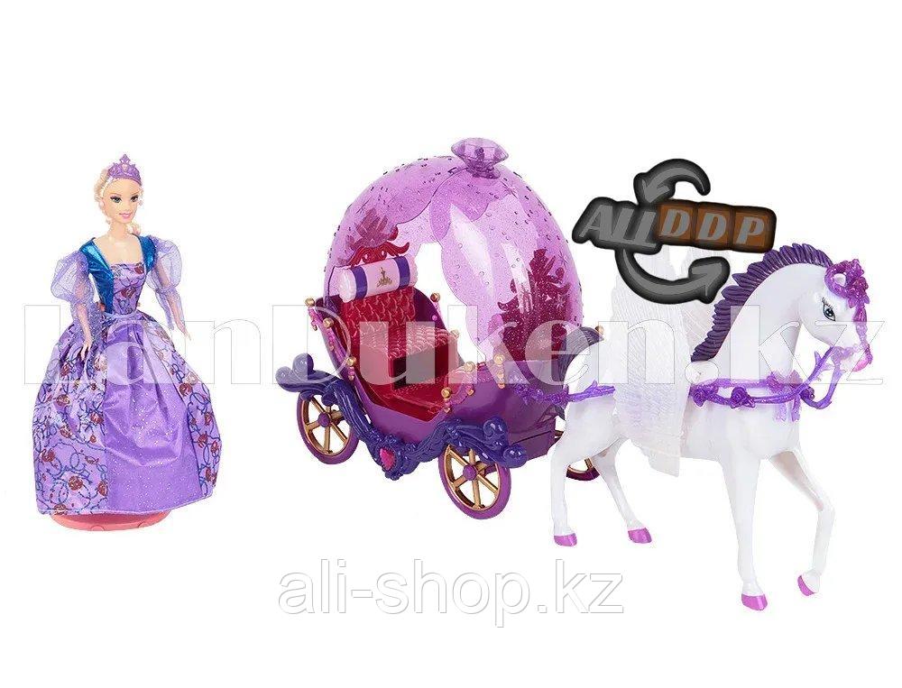 Игровой набор для девочек "Кукла Барби с пегасом и каретой" (Высота куклы 28 см) - фото 3 - id-p113469158