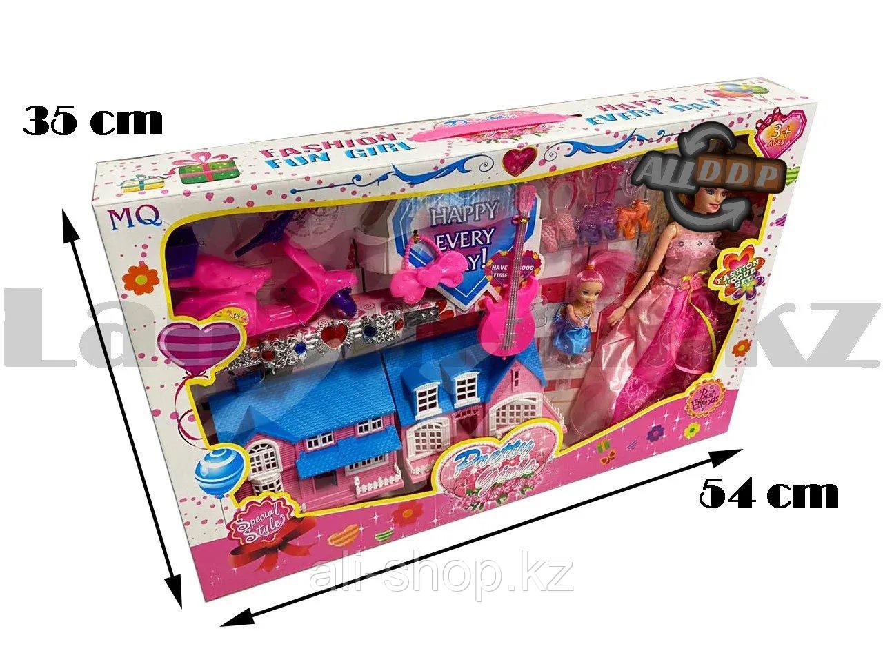 Игрушечный набор кукла с подвижными руками мини кукла складной дом аксессуары для кукол и браслет для девочки - фото 2 - id-p113469161
