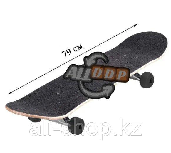 Скейтборды подростковые с узором в нижней части деки 79х20 см BOBO с геометрической фигурой - фото 3 - id-p113469586