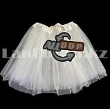 Набор феи крылья со светоэффектом волшебная палочка и юбка (белый), фото 4