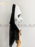 Маска Крик с капюшоном на всю голову пластиковая белая, фото 10