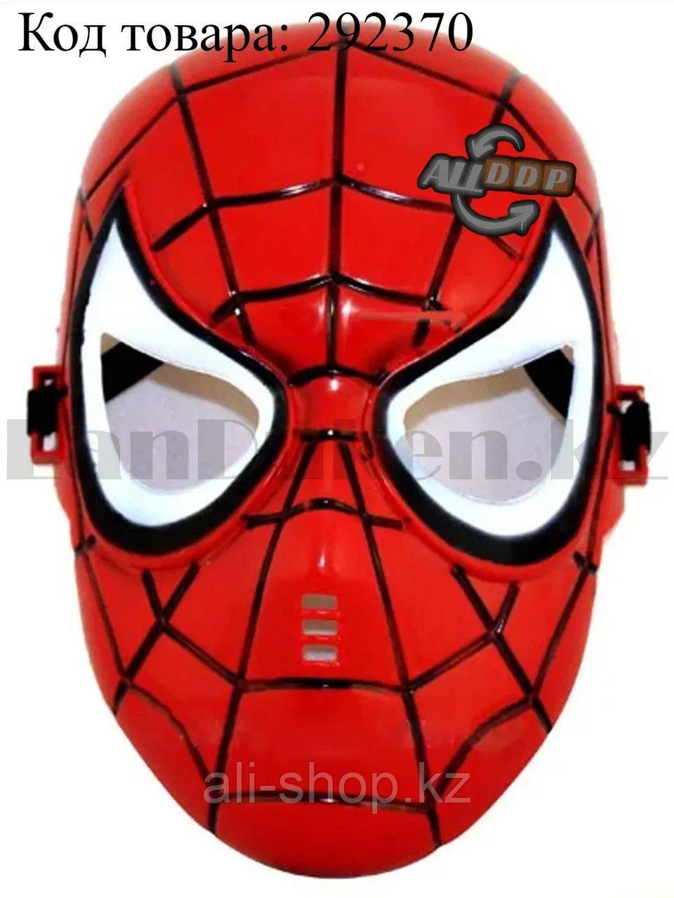 Маска Человек паук из мягкого пластика (красная) - фото 1 - id-p113469684