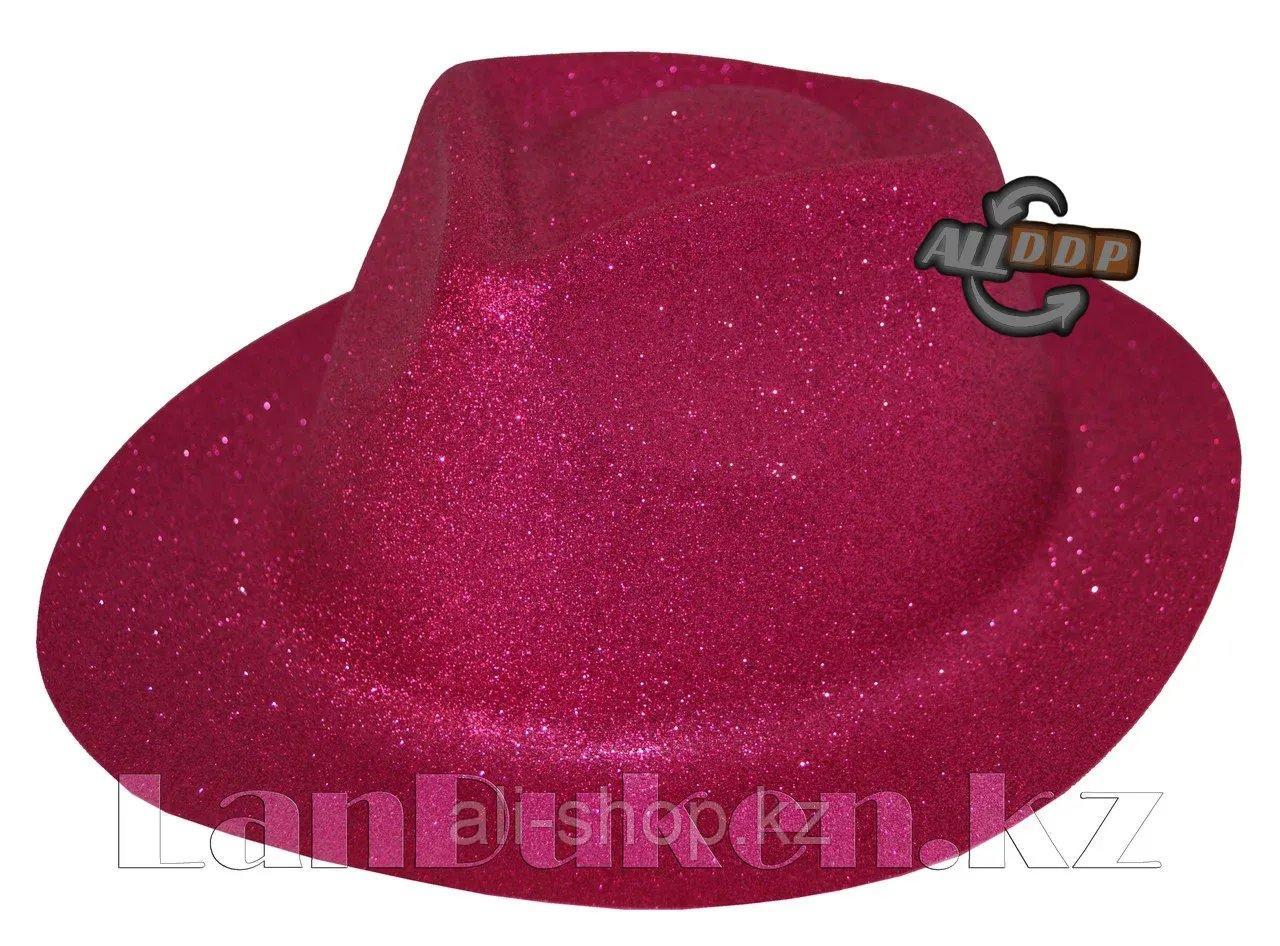 Шляпа карнавальная блестящая (розовая) - фото 1 - id-p113469782