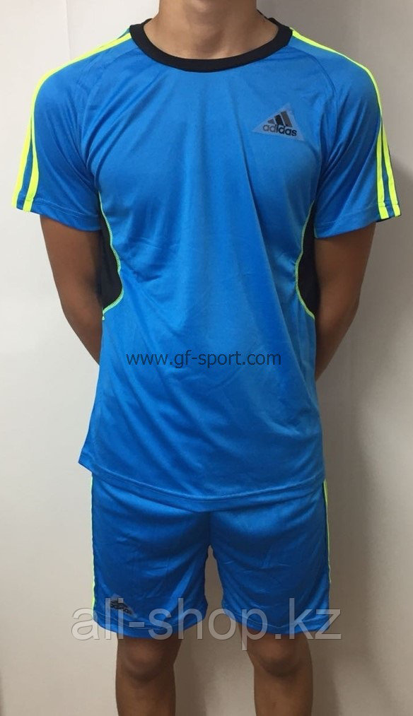 Форма футбольная Adidas (голубая) - фото 1 - id-p113470728