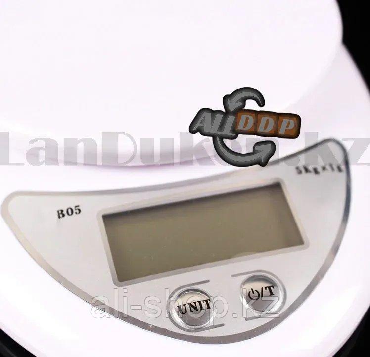 Кухонные электронные весы с мерной чашей настольные мини B05 (Electronic Kitchen scale) белые - фото 4 - id-p113469854