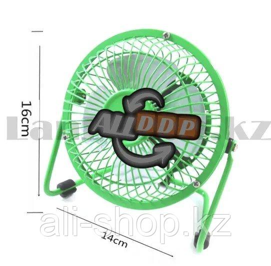 Настольный мини вентилятор USB (MINI FANS) зеленый - фото 2 - id-p113469893