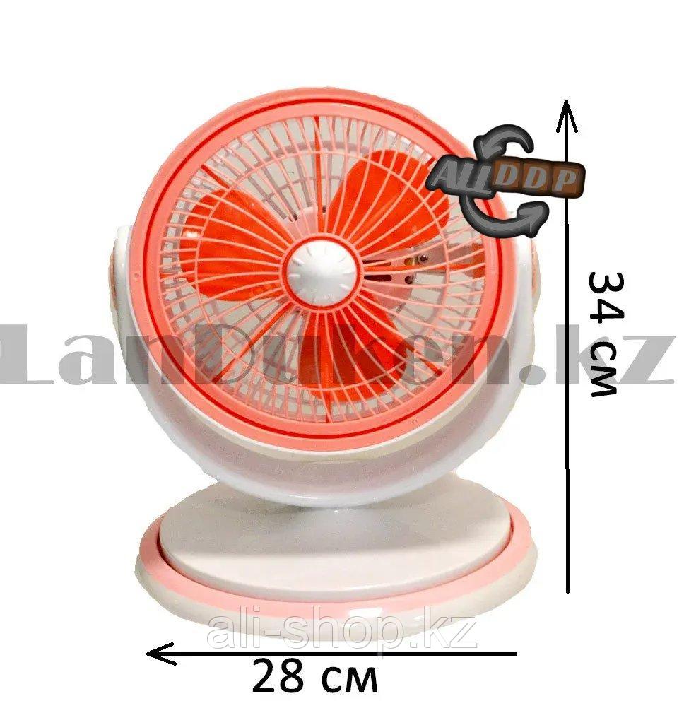 Настольный вентилятор вращающийся электрический HEJ HJ-180-5 - фото 2 - id-p113469896