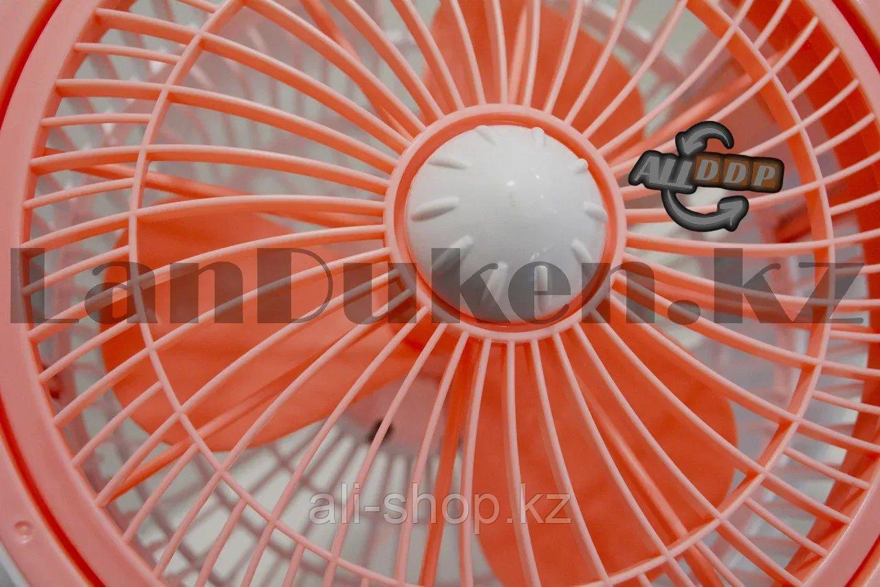 Настольный вентилятор вращающийся электрический HEJ HJ-180-5 - фото 7 - id-p113469896