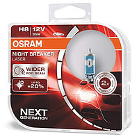 Лампа автомобильная Osram Night Breaker Laser +150%, H8, 12 В, 35 Вт, набор 2 шт, 64212NL-HCB 4666