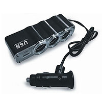 AVS CS314U, 12/24 В, 3 шығысқа арналған шылым тұтандырғышы + USB