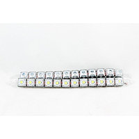 Дневные ходовые огни KS-312 (12 SMD), линза, гибкий корпус, защита бампера, 340х18х28 мм, набор 2 шт ...