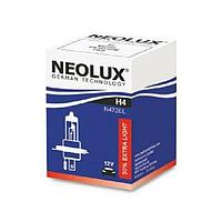 Лампа автомобильная NEOLUX Extra Light +50%, H4, 12 В, 60/55 Вт, N472EL