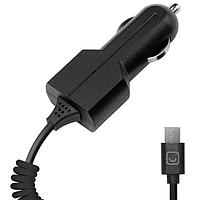 Авто З/У Prime Line (2202) micro USB 1000 mA, черный витой кабель