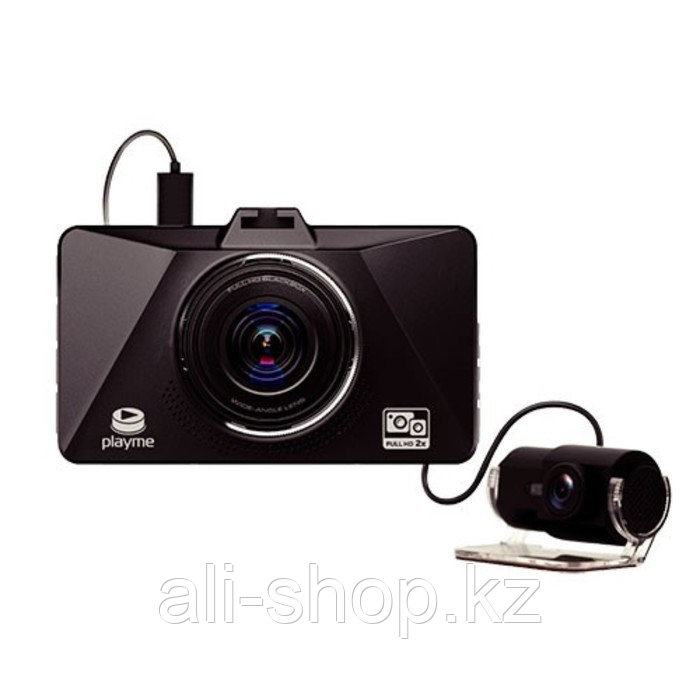 Видеорегистратор Playme Zeta, две камеры, 3", 1920 x 1080 - фото 1 - id-p113471696