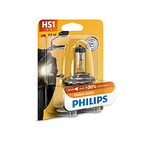 Лампа для мотоциклов PHILIPS, 12 В, HS1, Vision, +30% света