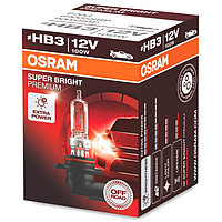 Лампа автомобильная Osram Super Bright Premium, HB3, 12 В, 100 Вт, 69005SBP