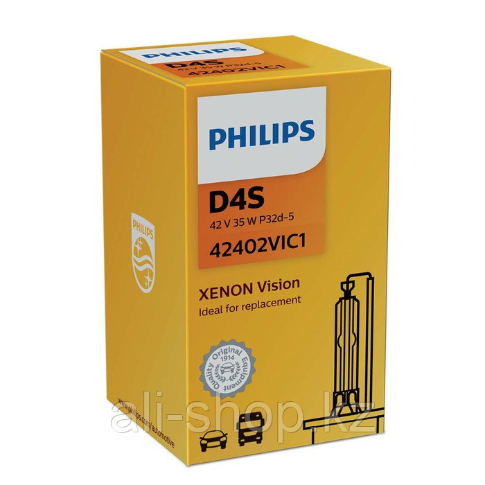 Лампа ксеноновая PHILIPS, D4S, 42V-35 Вт, 4400K, Vision - фото 2 - id-p113473975