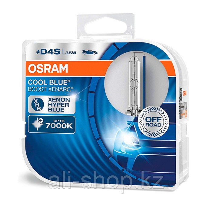 Лампа ксеноновая OSRAM, D4S, 42V-35 Вт, 7000K, Xenarc Cool Blue Boost, набор 2 шт - фото 2 - id-p113473979