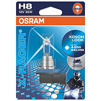 Лампа для мотоциклов OSRAM, 12 В, H8, 55 Вт, X-Racer, +20% света, вибростойкая, 1 шт,