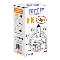 Лампа автомобильная MTF H16 12 В, 19 Вт, Standard+30%